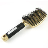 Brosse cheveux démêlante incurvée innovante anti-noeuds